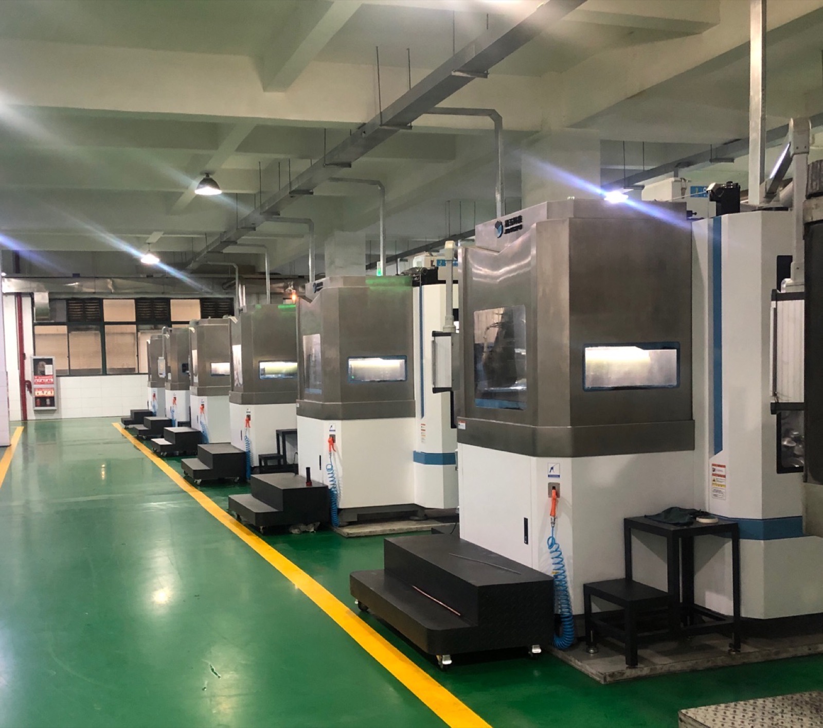 Inspection equipment in a controlled production environment